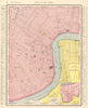 New Orleans town city map plan. Louisiana. RAND MCNALLY 1906 old antique