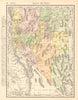 Nevada state map. Shows Las Vegas Wash & valley. RAND MCNALLY 1906 old