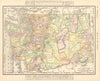 Washington State map showing counties. RAND MCNALLY 1906 old antique chart