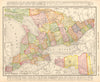 Ontario. Northern Ontario (“New Ontario”). Canada. RAND MCNALLY 1906 old map