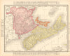 Maritime Provinces. Nova Scotia PEI New Brunswick. Canada. RAND MCNALLY 1906 map