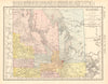 Manitoba. Borders pre 1912 expansion. Canada. RAND MCNALLY 1906 old map