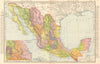 Mexico. Mexico City to Veracruz inset. RAND MCNALLY 1906 old antique map chart