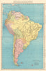 SOUTH AMERICA. Paraguay-Bolivia border pre Chaco War. RAND MCNALLY 1906 map