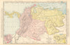 Colombia, Venezuela & Panama. Andean States. RAND MCNALLY 1906 old antique map