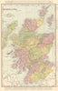 Scotland in counties. RAND MCNALLY 1906 old antique vintage map plan chart