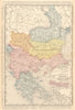 BALKANS Turkey Servia Roumania Bulgaria Greece Montenegro. RAND MCNALLY 1906 map