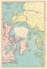 NORTH POLAR POLE REGIONS. Arctic. Nansen Cagni Abruzzi. RAND MCNALLY 1906 map
