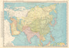 ASIA. British India. Ottoman Empire. Persia Siam RAND MCNALLY 1906 old map