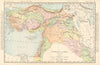 Turkey in Asia. Levant Mesopotamia Iraq Lebanon Syria. RAND MCNALLY 1906 map