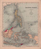 Oriental Islands. Indonesia & Philippines. Borneo Celebes. HUGHES 1876 old map