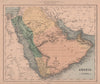 Arabia. Debai (Dubai) Abothubbee (Abu Dhabi) Grane (Kuwait). HUGHES 1876 map