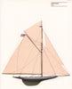 Americas Cup - Defender (1895) - New York Yacht Club. JOHN GARDNER 1971 print