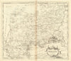 Middlesex. 'MIDLESEX' by ROBERT MORDEN.Present-day North & West London 1695 map