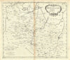 'HUNTINGTON SHIRE' Huntingdonshire by ROBERT MORDEN. Camden's Britannia 1695 map