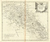 NORTHAMPTONSHIRE by ROBERT MORDEN from Camden's Britannia 1695 old antique map