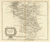Derbyshire. 'DARBY SHIRE' by ROBERT MORDEN. Shows Peak District 1695 old map