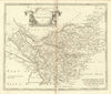 Cheshire.'COUNTY PALATINE OF CHESTER' ROBERT MORDEN Camden's Britannia 1695 map