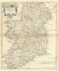 THE KINGDOM OF IRELAND by ROBERT MORDEN from Camden's Britannia 1695 old map