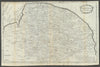 Norfolk by ROBERT MORDEN from Camden's Britannia 1722 old antique map chart