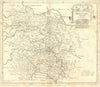 Herefordshire. 'HEREFORD SHIRE' by ROBERT MORDEN. Camden's Britannia 1722 map