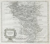 Derbyshire. 'DARBY SHIRE' by ROBERT MORDEN. Shows Peak District 1722 old map