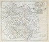 Herefordshire. 'HEREFORD SHIRE' by ROBERT MORDEN. Camden's Britannia 1722 map