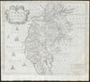 Cumbria. 'CUMBERLAND' by ROBERT MORDEN from Camden's Britannia 1722 old map