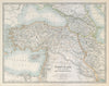 TURKEY IN ASIA & TRANSCAUCASIA. Asia Minor Georgia Armenia. JOHNSTON 1915 map