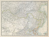 MANCHURIA & SOUTH EAST SIBERIA Mongolia China Russia East Asia JOHNSTON 1915 map