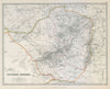 SOUTHERN RHODESIA (now Zimbabwe). Salisbury/Harare. Railways. JOHNSTON 1915 map