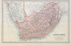 SOUTH AFRICA. Cape of Good Hope Transvaal Orange Free State. JOHNSTON 1915 map