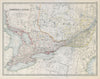 QUEBEC & ONTARIO. Lake Huron Lake Erie Lake Ontario. Canada. JOHNSTON 1915 map