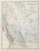 BRITISH COLUMBIA & ALBERTA. Railways. Vancouver Island. JOHNSTON 1915 old map