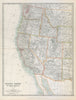 UNITED STATES of AMERICA WESTERN SHEET. USA. Pacific States. JOHNSTON 1915 map