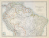SOUTH AMERICA NORTH. Peru/Ecuador borders as pre 1941 war. JOHNSTON 1915 map