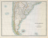 SOUTH AMERICA. Shows ignored 1897 Paraguay/Bolivia border. JOHNSTON 1915 map