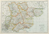 ESSEX. Showing Parliamentary divisions, boroughs & parks. BACON 1920 old map