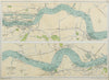 PORT OF LONDON. Wharves/docks. Thames Woolwich-Tilbury/Gravesend. BACON 1920 map