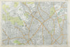 HAMPSTEAD ISLINGTON Camden Highgate Finsbury Park Primrose Hill. BACON  1920 map