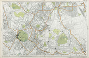 LONDON Sydenham Penge Beckenham Catford Norwood Dulwich Lewisham BACON  1920 map