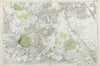LONDON Sydenham Penge Beckenham Catford Norwood Dulwich Lewisham BACON  1920 map