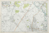 SUTTON Carshalton Morden New Malden Worcester Pk Mitcham Cheam. BACON  1920 map