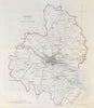'COUNTY OF THE CITY OF CORK' town/borough plan. REFORM ACT. Munster 1832 map