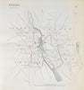 NEWRY town/borough plan. REFORM ACT. County Armagh/Down. Ulster 1832 old map