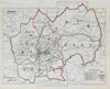 Bristol Parliamentary Borough. Clifton Bedminster. BOUNDARY COMMISSION 1885 map
