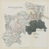 Middlesex Parliamentary Divisions. Ealing Harrow. BOUNDARY COMMISSION 1885 map