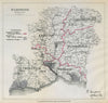 Hampshire Parliamentary Divisions Andover Lymington BOUNDARY COMMISSION 1885 map