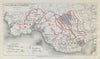 Glamorganshire Parliamentary Divisions. Gower Neath BOUNDARY COMMISSION 1885 map