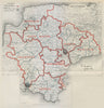 Devonshire Parliamentary Divisions. Totnes Honiton. BOUNDARY COMMISSION 1885 map